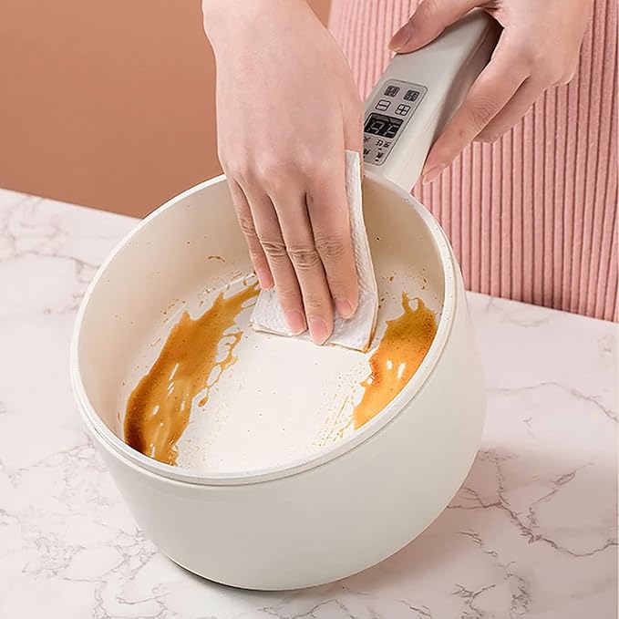 THEGA Small Rice Cooker - Tasty Cooking Pot with Lid (1.6L) Household Multifunctional Mini Rice Cooker/Frying Pan/Wok/Soup Pot Ceramic Non-Stick Inner Pot for 1-2 People (Size : B)