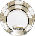 Luxury Bone China Dinnerware Set for 4 16 Pieces Black and Gold Dinner Plate Sets Premium Dishes Set for Brunch Party Housewarming Anniversary Wedding