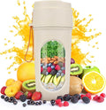 Tolaist Portable Blender for Smoothies BPA Free Small Blender for Shakes and Fresh Juices 15 Oz Dishwasher Safe Portable Bottle with 12-Blade Rechargable Sport Bottle Compact and Easy to Clean