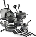 For Cookware Set Paware 18 Piece Steel for Electric Cooktops