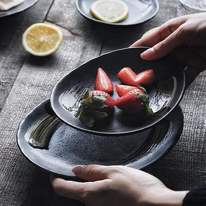 25-Piece Kitchen Dinnerware SetPorcelain Dinnerware SetsCeramics Plates and Bowls SetsBreak and ChipDish Sets Service