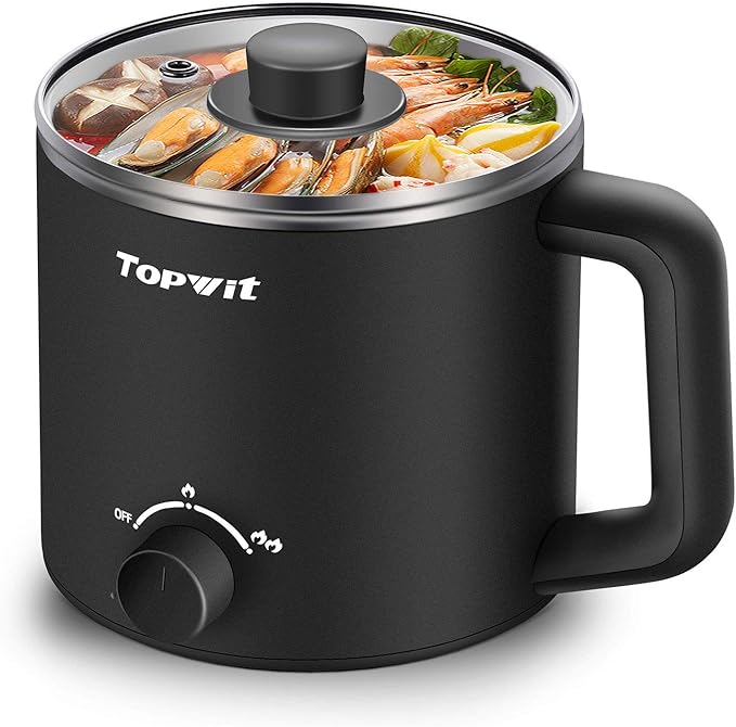 Topwit Hot Pot Electric &amp 1.2L Small Rice Cooker