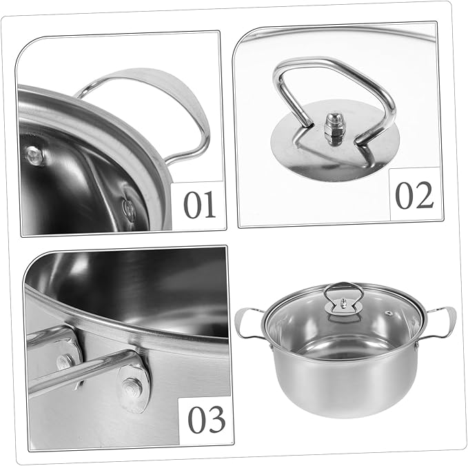 Cooking Pot Set Kitchen Cookware Stainless Steel Soup Pot Stock Multi-functional Cookware Set
