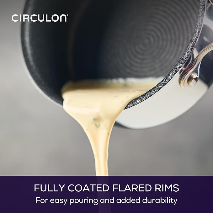 Circulon Scratch Defense Stainless Steel Pan Set: 5 Piece Induction Hob Pan Set with Extreme Non Stick Induction &amp All Hob Suitable