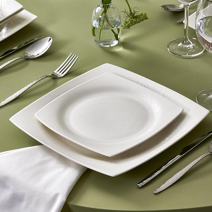 Karaca New Flava 24 Piece Porcelain Dinnerware Set for 6 People Elegant Porcelain Dishware with Dinner Pasta Side Plates Bowls Kitchen Essentials Durable Resistant Ideal for Dinner Serving
