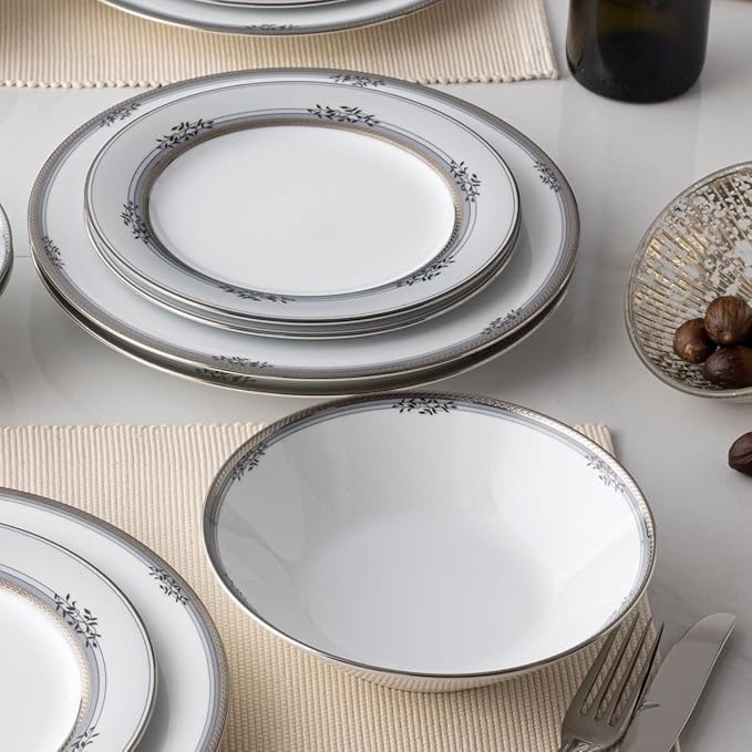 Noritake Laurelvale 12-Piece Dinnerware Set Service for 4