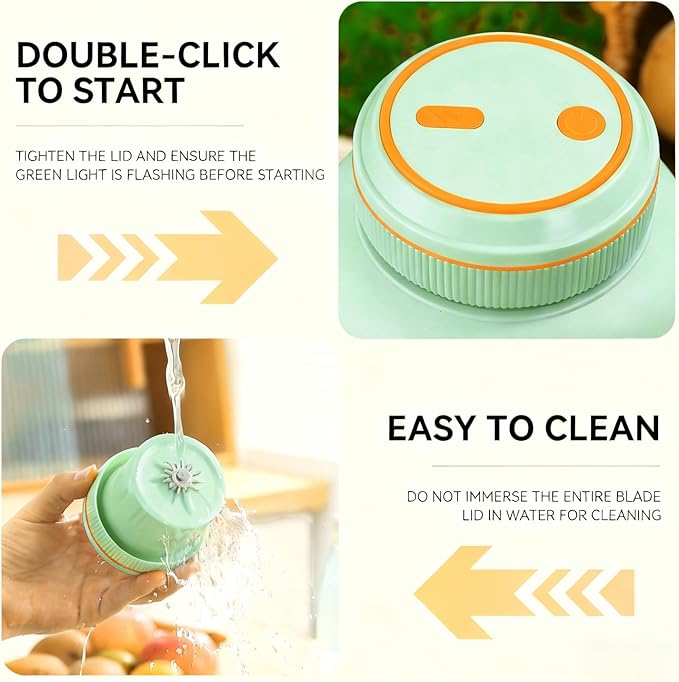 Portable Green Juicer 800ml/27oz with Carrying Strap Personal Smoothie Blender for health preservationOutdoor Sports Travel Camping &amp Gym Rechargeable Mini Fruit Juice Maker