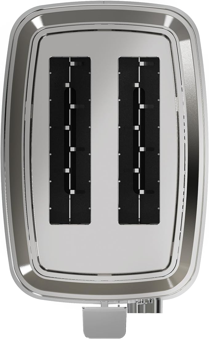 GE 2 Slice Black Stainless Steel Toaster Extra Wide Slots for Toasting Bagels Breads Waffles &amp More 7 Adjustable Shade Settings Removable Crumb Tray Countertop Kitchen Essentials 850 Watts