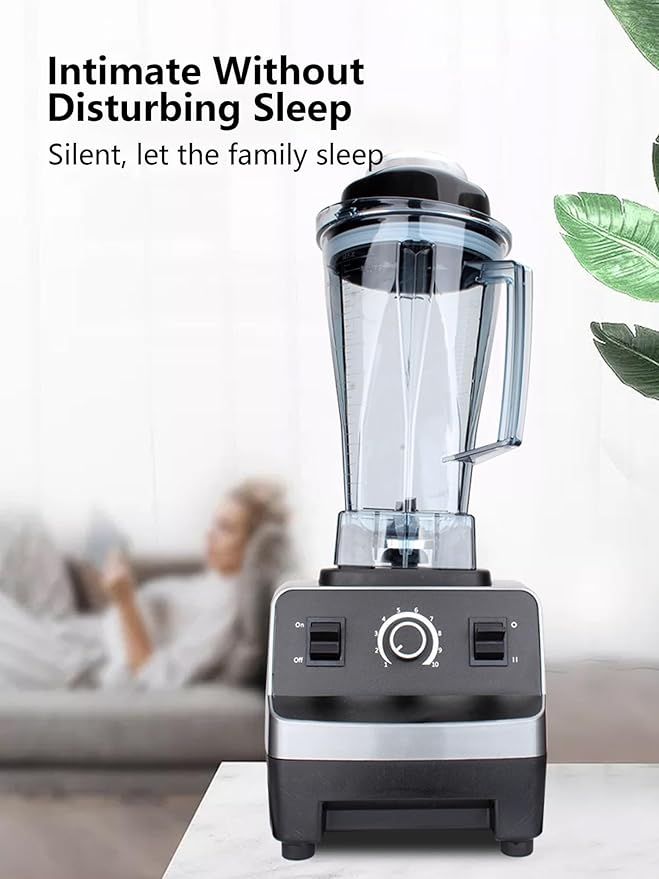 Professional Blender Licuadora High Speed Blender Stainless Steel Blades Easy Cleaning for Smoothies Sauces Shakes Salsa Hot Blends