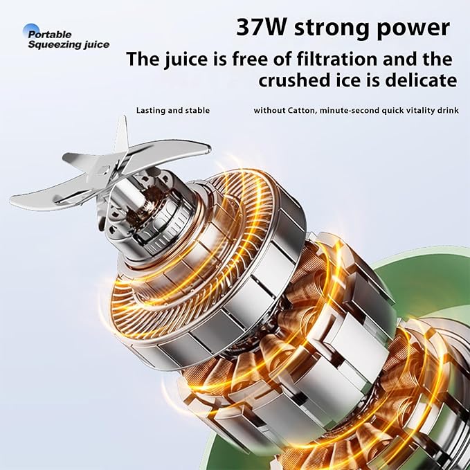 Travel Friendly Rechargeable Cordless Juicer Cup Portable 350ml Capacity Juices Maker High Efficiency Motor Blenders Lightweight Travel Juicer Cup