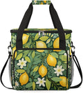 Lemon Printed Floral Coffee Maker Carrying Bag for Keurig K-Mini or K-Mini Plus Storage Portable Coffee Maker Travel Bag