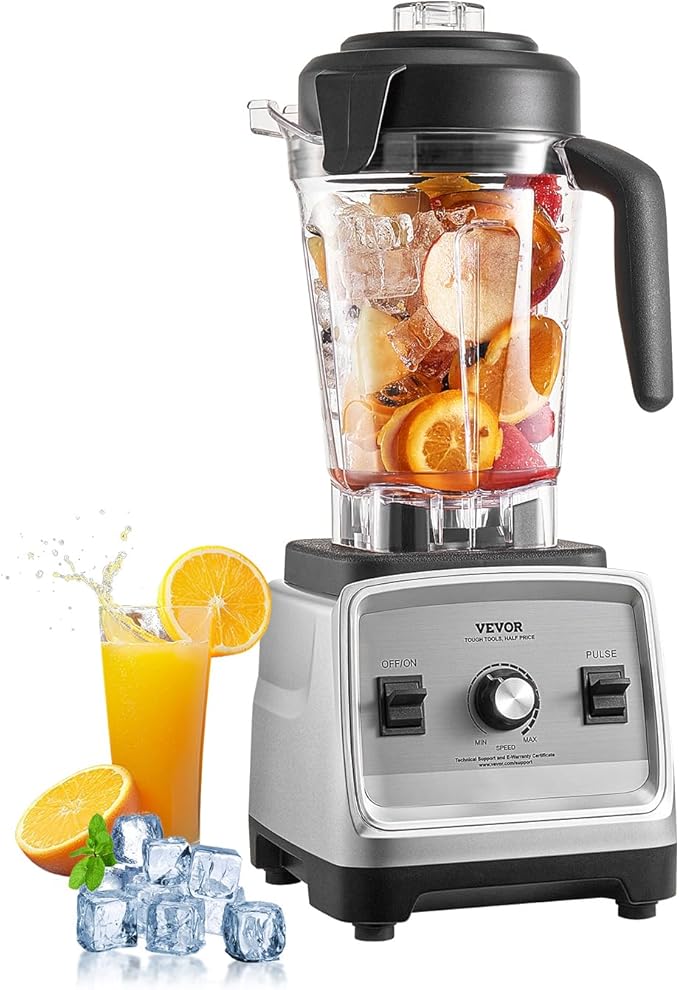 VEVOR Professional Blender for Smoothies 85 oz 1400Wwith Powerful Motor Multi-Functional Food Processing for Smoothie/Milkshake/Juice Fits for Kitchen