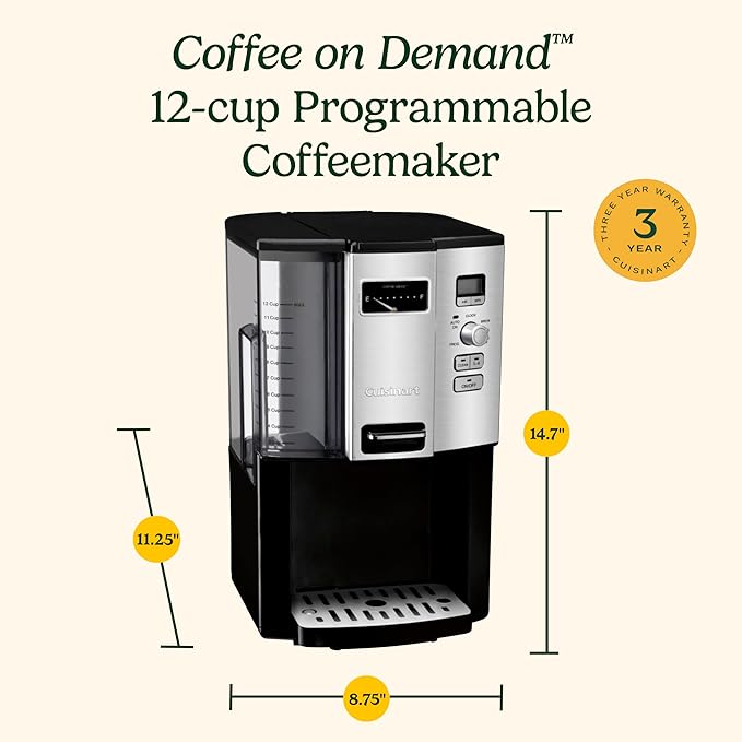 Cuisinart Coffee Maker 12 Cup Programmable Drip DCC-3000P1 Black