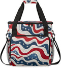 Galaxy of Stars 4th of July Coffee Maker Carrying Bag Travel Storage Bag Compatible with K-Mini or K-Mini Plus Single Serve Coffee Brewer Carrying Case with Multiple Pockets &amp Shoulder Strap