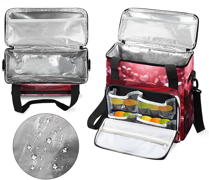 Heart Diamond Coffee Maker Carrying Bag Portable Travel Storage Tote Bag Compatible with K-Mini or K-Mini Plus Single Serve Coffee Brewer Carrying Case with Multiple Pockets &amp Shoulder Strap
