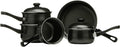 Premier Housewares Carbon Steel Belly Pan Set Black 5 Piece