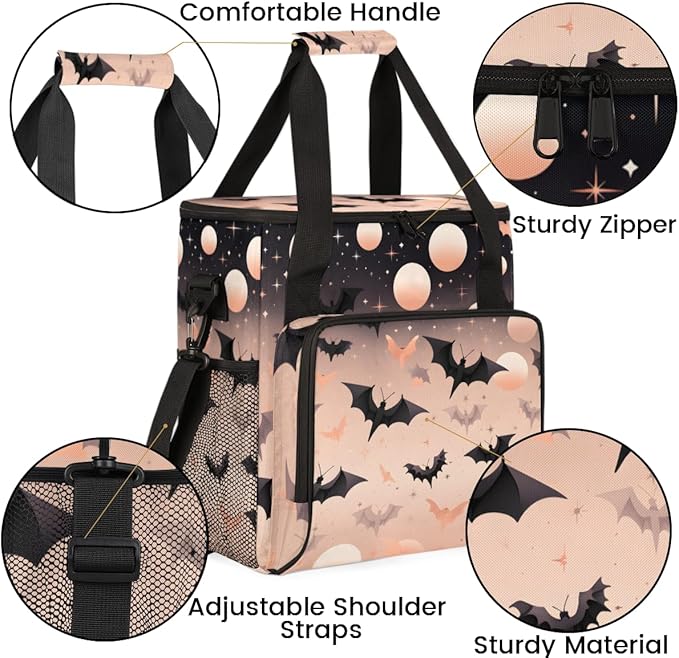 Magical Bat Coffee Maker Carrying Bag Magic Bat Portable Travel Storage Tote Bag Compatible with K-Mini or K-Mini Plus Single Serve Coffee Brewer Carrying Case with Multiple Pockets &amp Shoulder S