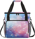 Glitter Coffee Maker Carrying Bag Steel Blue Portable Travel Storage Tote Bag Compatible with K-Mini or K-Mini Plus Single Serve Coffee Brewer Carrying Case with Multiple Pockets &amp Shoulder Stra