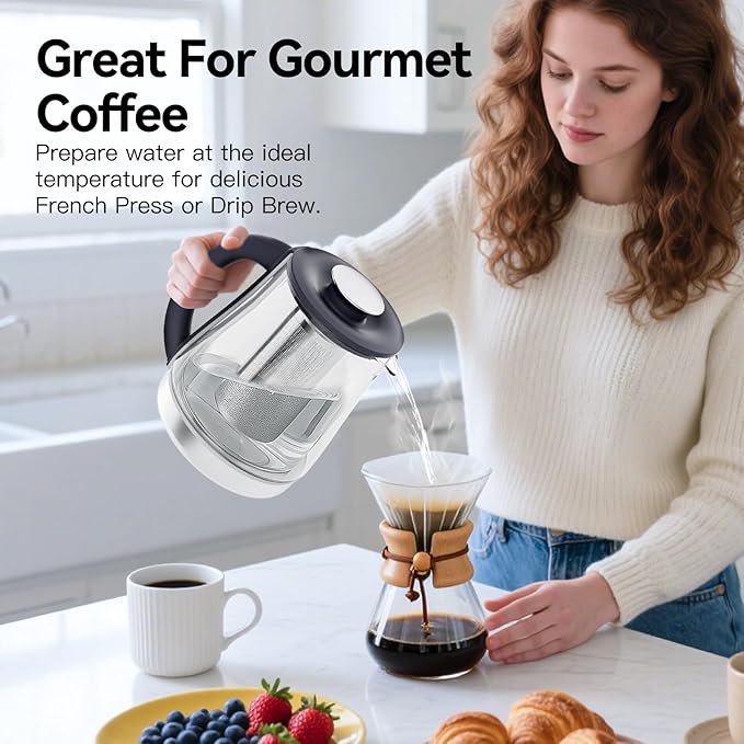 Rice Cooker 2 Cup Uncooked with 4 Cooking Functions &amp Product Image Electric Kettle With Infuser 1.5L Electric Tea Kettle With Temperature Control