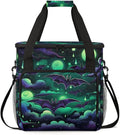 Halloween Bat Coffee Maker Carrying Bag Abstract Bat Travel Storage Bag Compatible with K-Mini or K-Mini Plus Single Serve Coffee Brewer Carrying Case with Multiple Pockets &amp Shoulder Strap