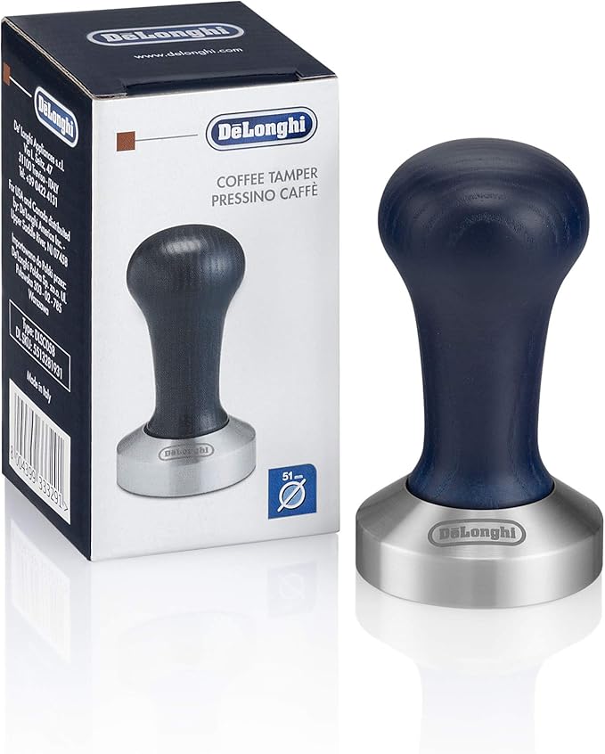 De'Longhi All-in-One Combination Coffee Maker &amp Espresso Machine + Advanced Adjustable Milk Frother for Cappuccino &amp Latte + Glass Coffee Pot 10-Cup COM532M &amp DLSC058 Coffee Tamper