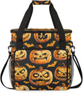 Abstract Pumpkin Coffee Maker Carrying Bag Halloween Pumpkin Travel Storage Bag Compatible with K-Mini or K-Mini Plus Single Serve Coffee Brewer Carrying Case with Multiple Pockets &amp Shoulder St
