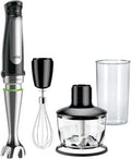 Braun MultiQuick 7 3-in-1 Immersion Blender with Food Processor – Powerful Handheld Electric Stick Blender - Emulsifier for Chopping Beating &amp Whisking - Ideal for Soup Puree Smoothies &amp Mo