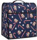 cfpolar Kitchen Aid Mixer Cover Compatible with 6-8 Quarts Xmas Santa Candy Cane Stand Mixer Cover Kitchen Aid Mixers Accessories Appliance Organizer Bag Dust Covers with Zipper Pocket