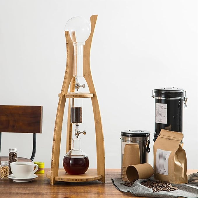 Modern Cold Brew Tower Coffee Maker Cold Brew Maker Manual Cold Brew Coffee Tower Drip System Ice Drip Coffee Maker Cold Brew Tower for Home Reusable Cold Tea Maker