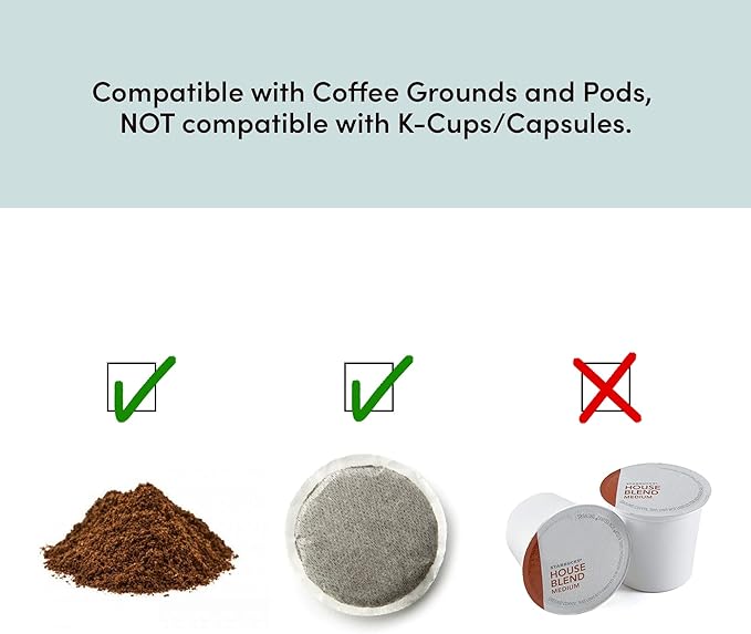 Elite Gourmet EHC112 Personal Single-Serve Compact Coffee Maker Brewer Includes 14Oz. Thermal Travel Mug with Stainless Steel Interior Compatible with Coffee Grounds Reusable Filter Black