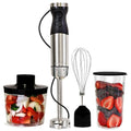 Kenmore Immersion Blender - Handheld Stick Mixer Electric Hand Blender with Stainless Steel Shaft Whisk Variable Speed for Smoothies Milkshakes Baby Food Puree Batidora de Inmersión
