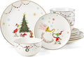 Lenox 895051 Merry Grinchmas 12-Piece Dinnerware Set Green 12 Count Christmas Holiday Hosting