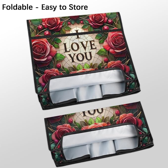 cfpolar Kitchen Aid Mixer Cover Compatible with 6-8 Quarts Flower Red Rose Stand Mixer Cover Kitchen Aid Mixers Accessories Appliance Organizer Bag Dust Covers with Zipper Pocket