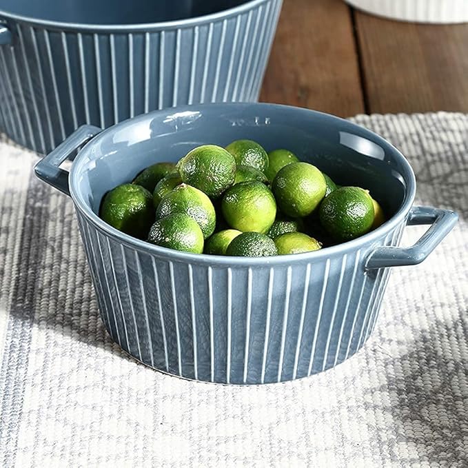 Dinner SetCeramics Dinner Sets 40 Pieces Retro Vertical Pattern Porcelain Dinnerware Combination Set For Family Party | Cereals Bowls And Steak Plates Sets