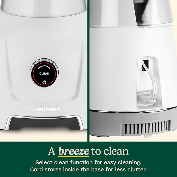 Cuisinart Hurricane® 48 oz Glass Jar Digital Blender Manual 5 Speeds 6 Presets - Smoothie Pulse Milkshake Cocktail Ice Crush and Clean BL-200