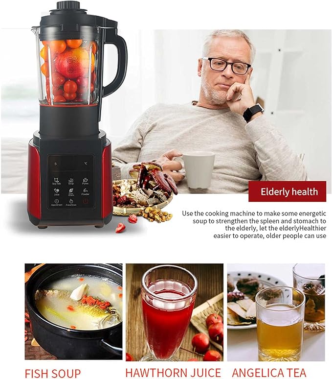 Professional Countertops Blender high-Performance Household Fruits and Vegetables Blender 2l with Led Screen Personal Blender for Crushed Ice Frozen Dessert Soup Fish