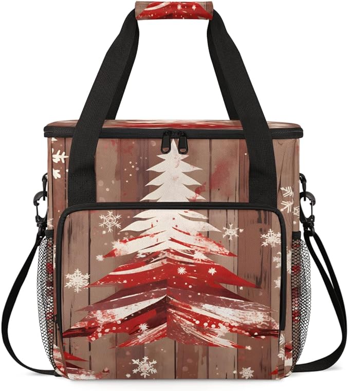 Christmas Tree Coffee Maker Carrying Bag Dreamy Tree Travel Storage Bag Compatible with K-Mini or K-Mini Plus Single Serve Coffee Brewer Carrying Case with Multiple Pockets &amp Shoulder Strap
