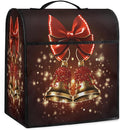 cfpolar Kitchen Aid Mixer Cover Compatible with 6-8 Quarts Christmas Red Bells Xmas Stand Mixer Cover Kitchen Aid Mixers Accessories Appliance Organizer Bag Dust Covers with Zipper Pocket