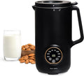 Rae Dunn 8-in-1 Nut &amp Plant Milk Maker – Almond Oat Soy &amp More – 800ml Cold / 700ml Hot – Automatic Delay Start Self-Clean – Includes Stirrer Measuring Cup &amp Brush Black