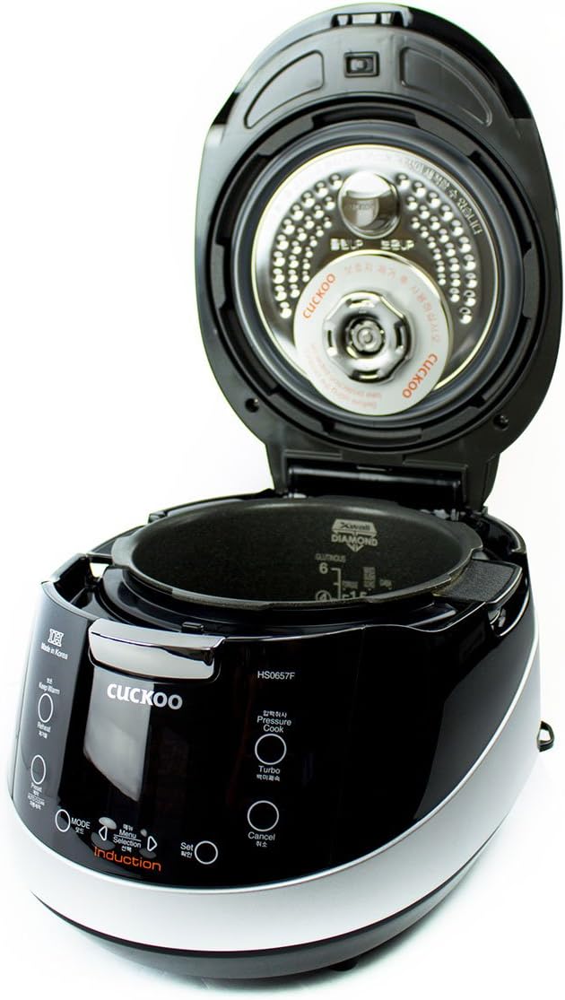 Cuckoo CRP-HS0657F 6 Cup Pressure Rice Cooker 110V Black