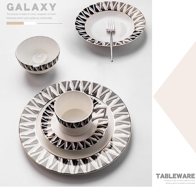 8-piece porcelain dinnerware set dinnerware sets dishes set for 2 bone china dinnerware set wedding banquet family gathering hotel Gift for Mother's Day
