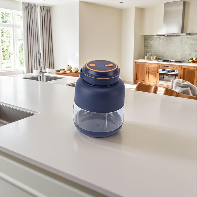 FTVOGUE Portable Blender Powerful Ice Crusher with 1300mAh Battery and 800ml Tritan Cup for Smoothies Shakes and Juices (Blue)