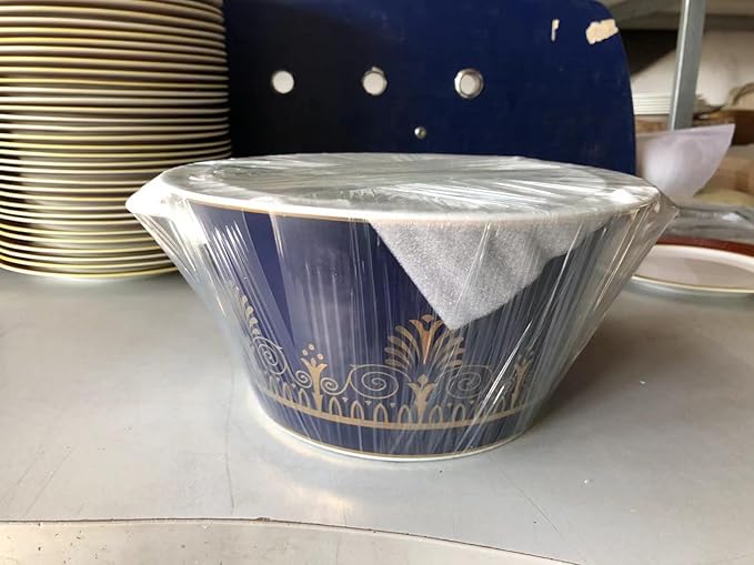 European Style Dinnerware Set Service for 6 Bone China Dinnerware Sets Unbreakable Porcelain Dinner Sets Coffee Cup and Saucer Tableware Set Steak Dinner Plates Dish Set Lan Yaojin-07