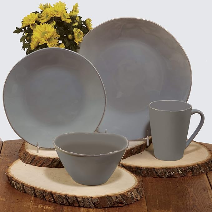 Certified International Harmony 16 pc. Dinnerware Set Service for 4 Teal