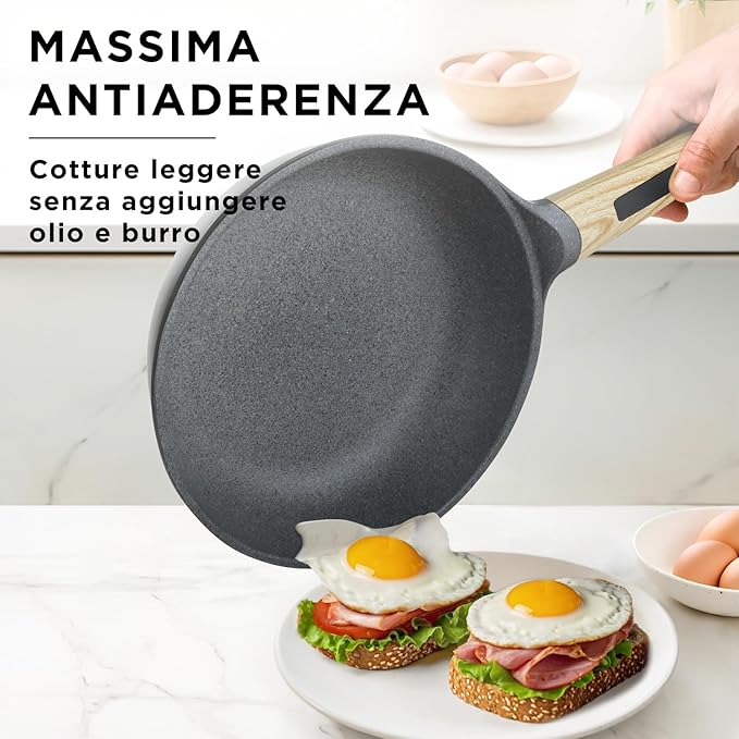 Evolution Non-stick Pan Set for Induction - Pans for Induction and All Types of Cooktops. (15 Pieces)