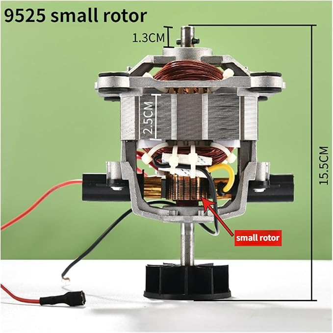 9525/9550 Blender Electric Motor Compatible For Ice Machine Soymilk Juicer Universal High Speed Copper Motors Small/big Rotor Accessories(9525 motor big rotor)