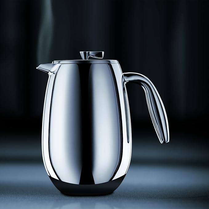 Bodum 17 oz Columbia Thermal French Press Coffee Maker Insulated Double Wall Stainless Steel Chrome