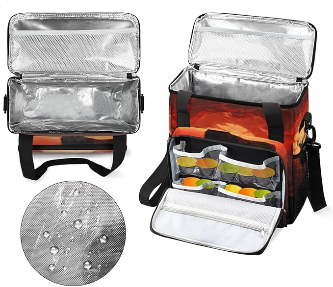 Forest Elk Coffee Maker Carrying Bag Abstract Elk Travel Storage Bag Compatible with K-Mini or K-Mini Plus Single Serve Coffee Brewer Carrying Case with Multiple Pockets &amp Shoulder Strap