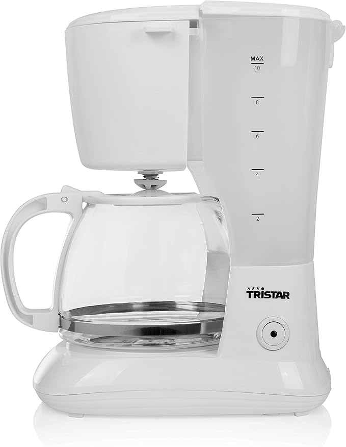 Tristar CM-1252 Coffee Maker – Volume: 1.25 Litres – Drip Proof Element – White