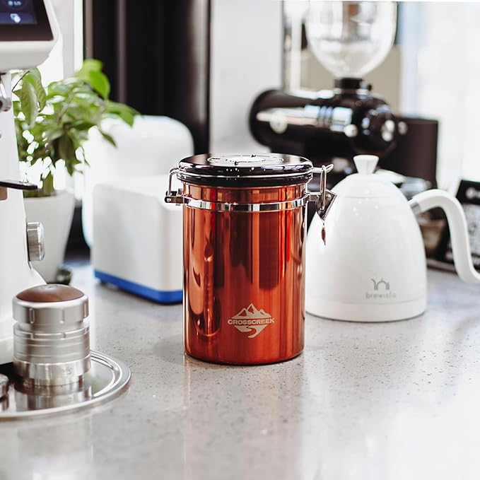 Coffee Bean Canister 35oz (1200ml) Food Container Airtight Food Storage Container with Date Tracker for Coffee Beans Tea Sugar Cereal for Camping Travel Gifts